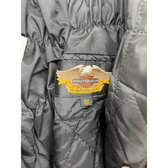 HARLEY DAVIDSON Pants S Waterproof Foul Weather Winter Riding PVC Nylon Black - Picture 5 of 15